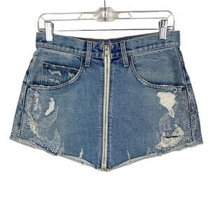Carmar Denim Mini Skirt